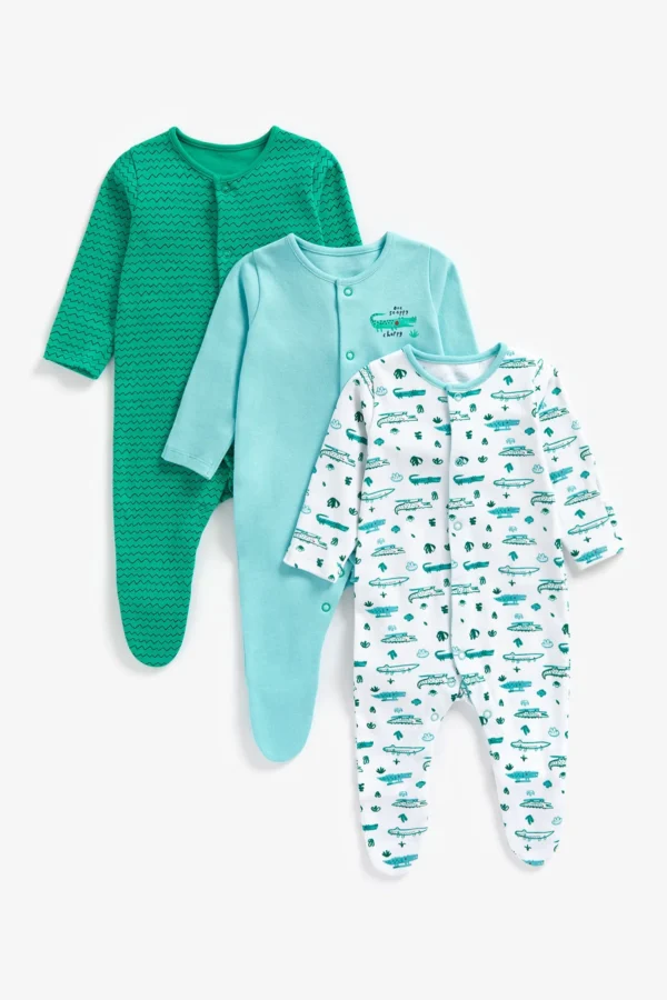 Mothercare Animal sleepsuit pack