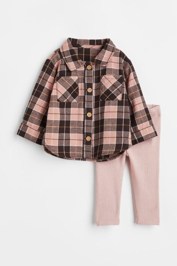H&M Pink Chequered Set