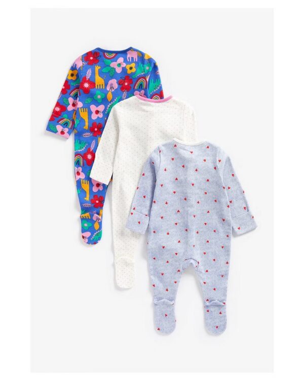 Mothercare Happy Rainbow Sleepsuit Pack