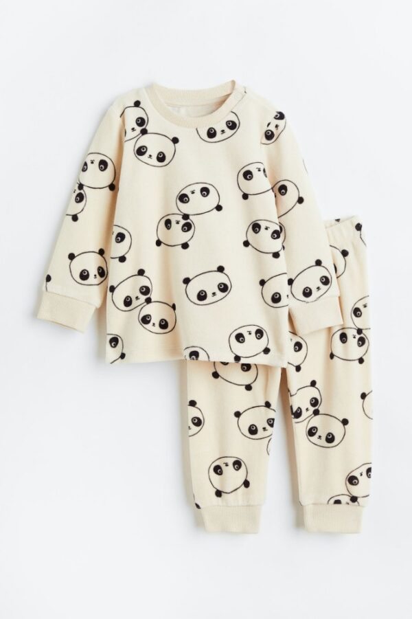 H&M Panda 2 Pc Fleece set