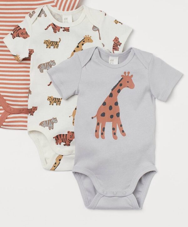 H&M giraffe bodysuit 2pc set