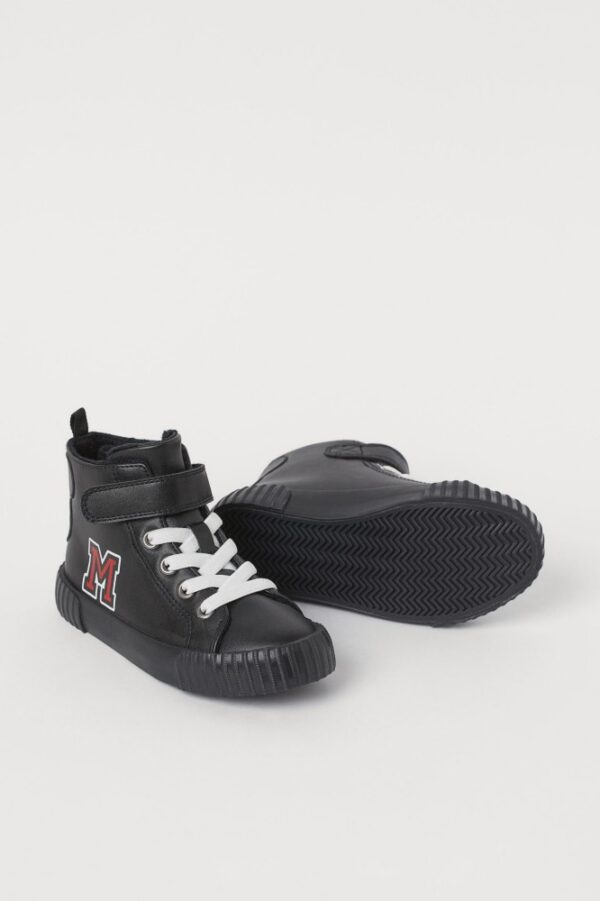 H&M mickey mouse high top shoes