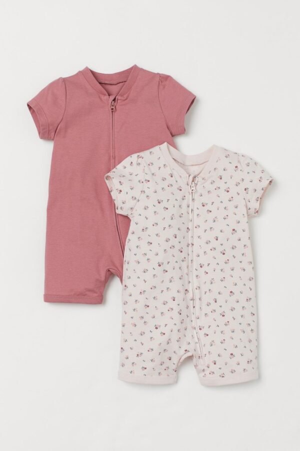 H&M 2 pack pink rompers