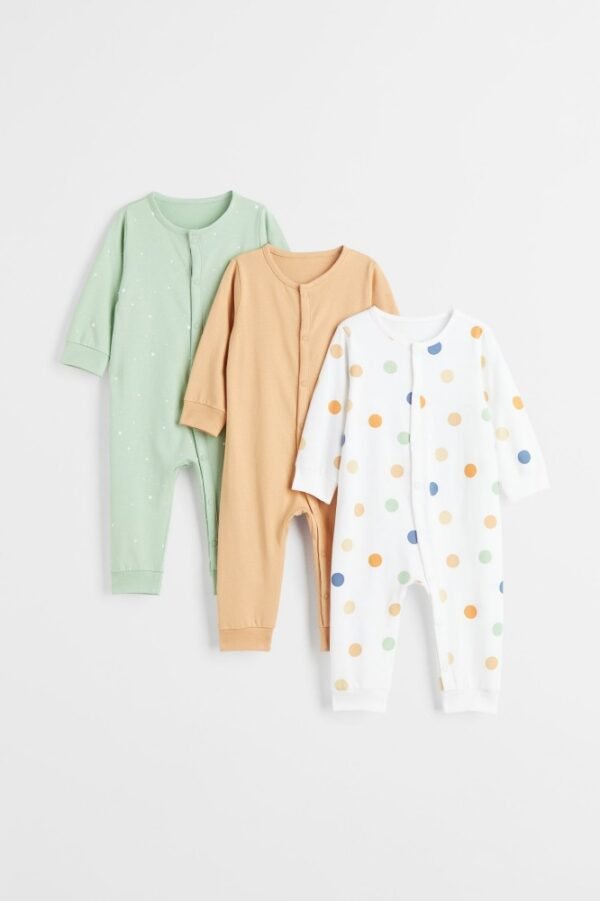 H&M polkadot romper 3 pack