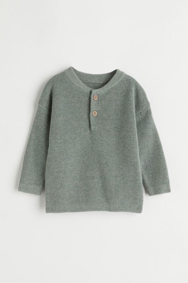 H&M green knitted sweater