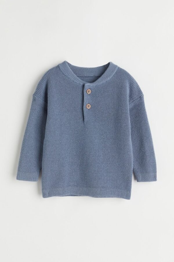 H&M blue knitted sweater