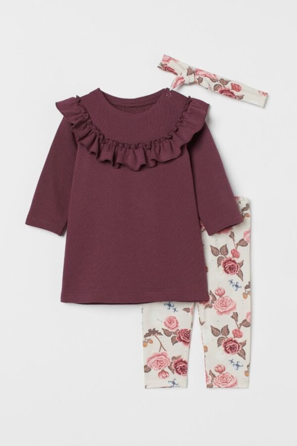 H&M floral set 3 pc