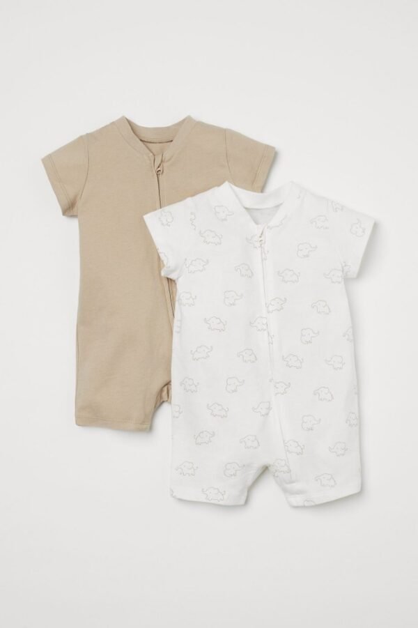 H&M Elepahnt romper set of 2