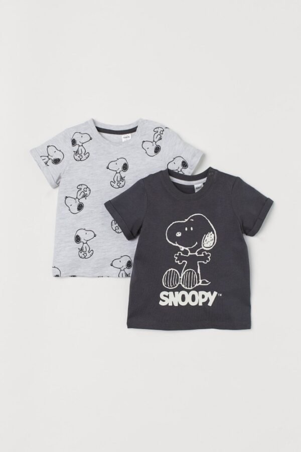 H&M snoopy shirt set of 2