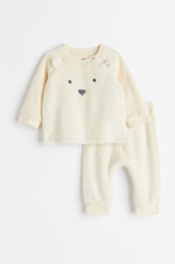 H&M Bear fleece set