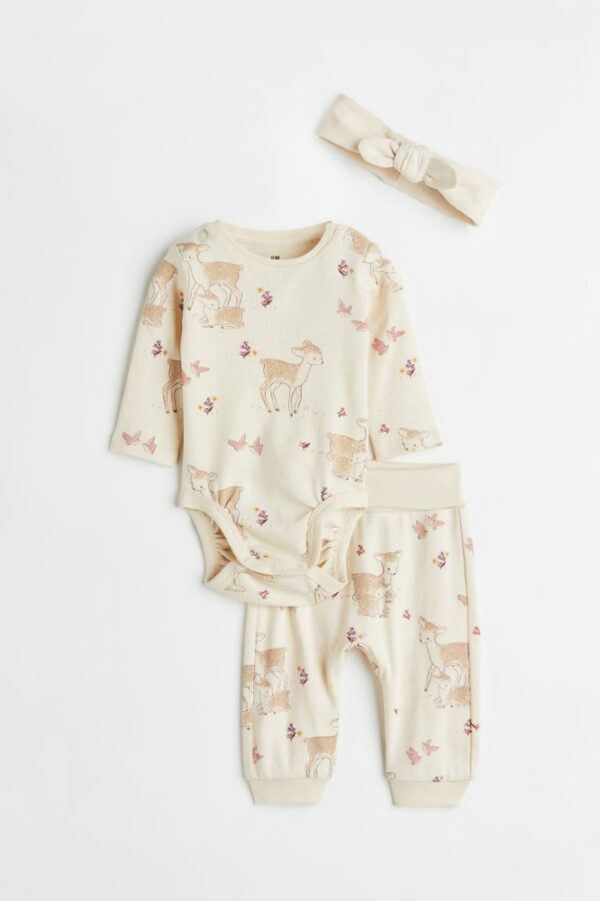 H&M cotton bambi set