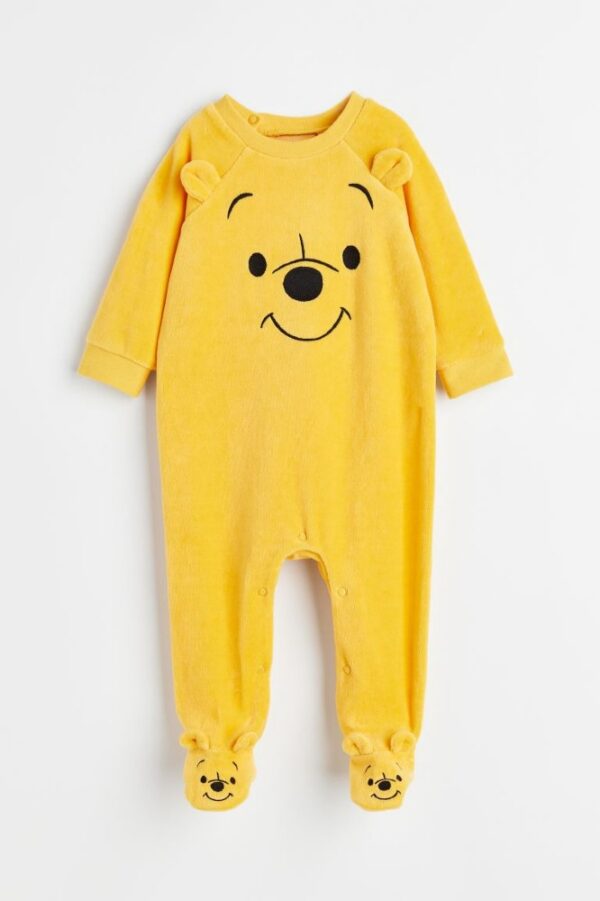 H&M Pooh fleece romper