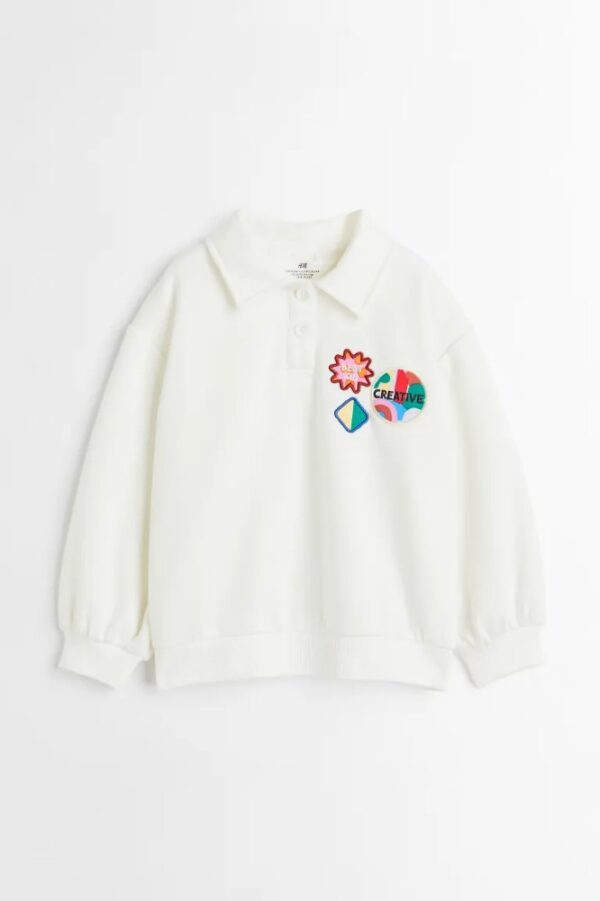 H&M white creative top