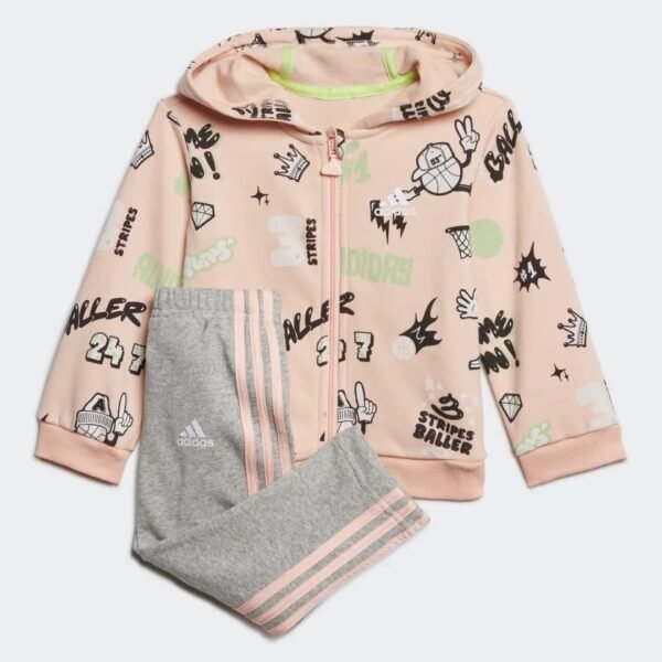 Adidas stripes baller track suit