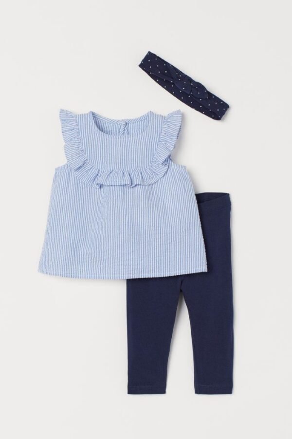 H&m blue set 3 pc