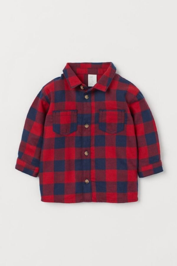 H&m checked shirt red