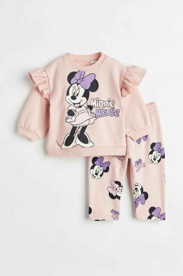 H&M Minnie mouse 2 pc sweatshirt set