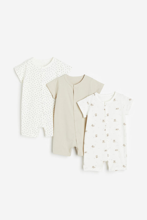 H&M 3 pc romper set bear