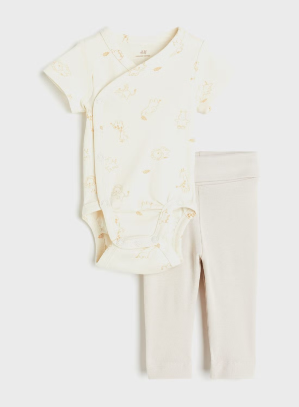 H&M animal print 2 pc set
