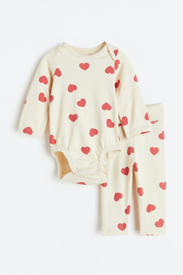 H&M Heart 2 pc set