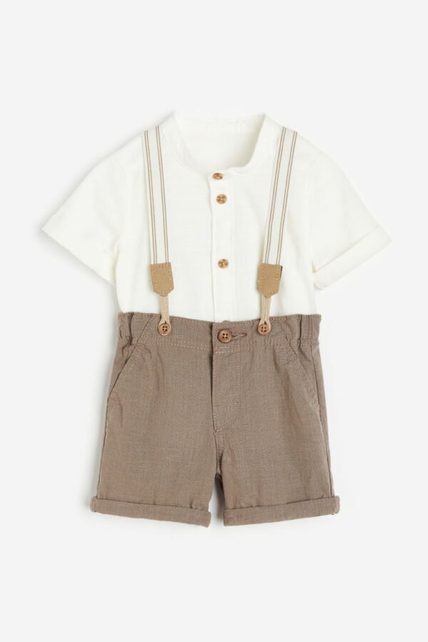 H&m formal set with suspenders