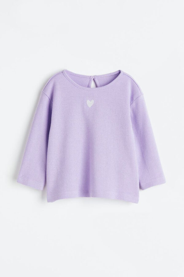 H&M Purple heart sweatshirt