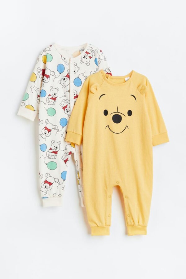 H&m pooh sleepsuit set