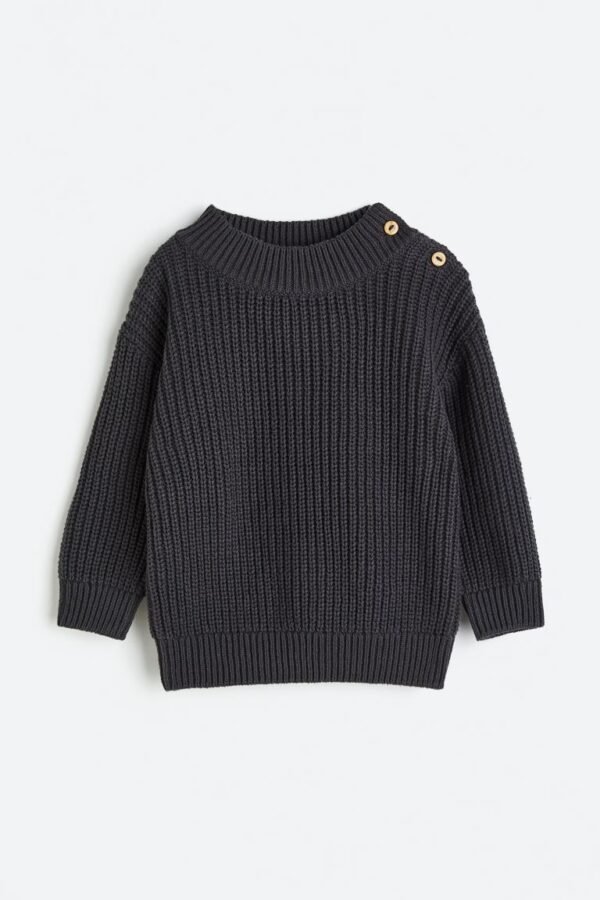 H&M sweater with buttons black
