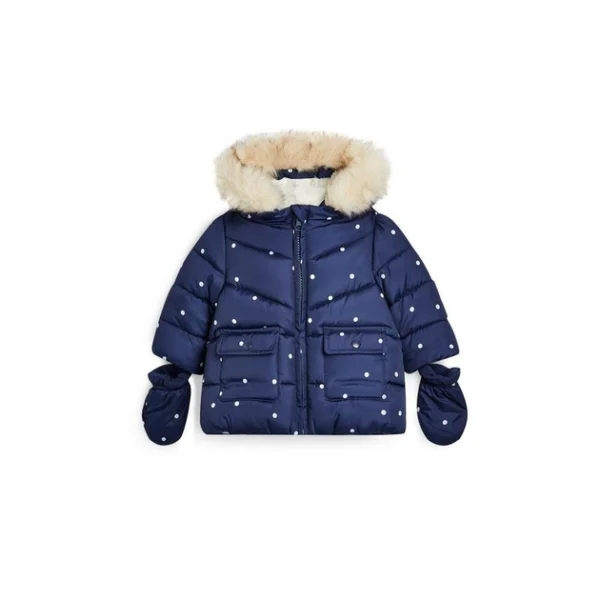 Primark puffer jacket fur lined