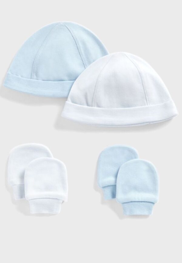 Mothercare hats and mittens set