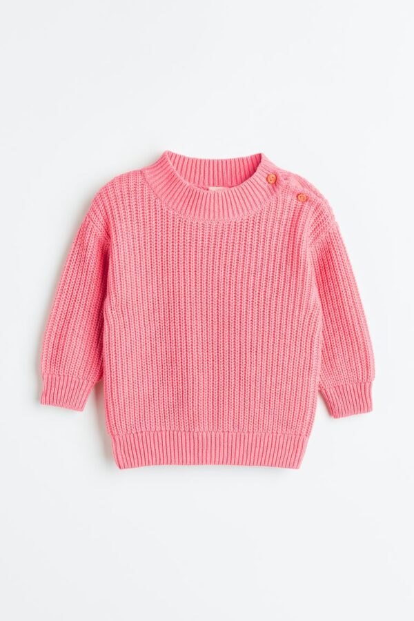 Pink knit sweater