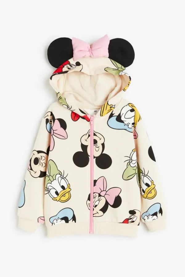 H&M Minnie mouse fleece lined jacket