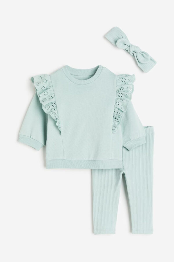 H&M teal 3 pc set with headband