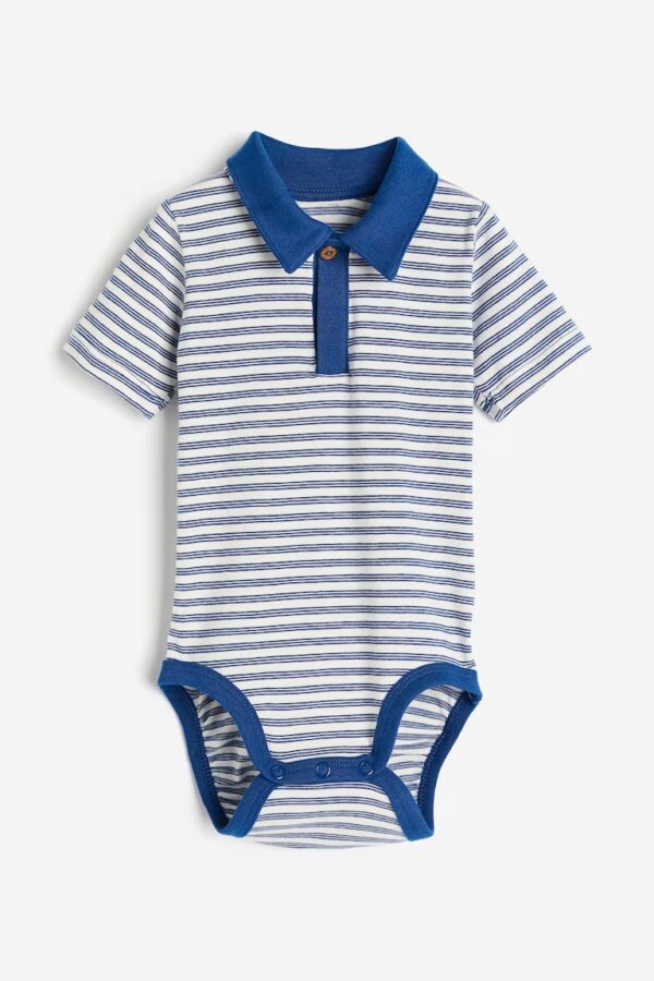 H&M cotton bodysuit collar