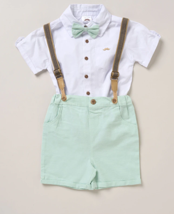 Next – Little gent set green white
