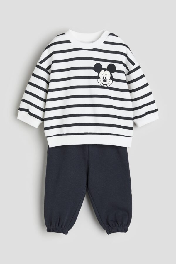 HM – Dark grey/Mickey Mouse 2-piece Sweat Set